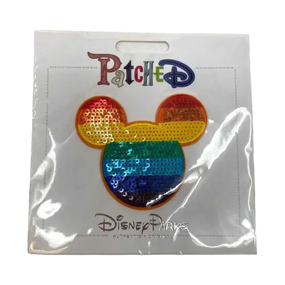 Disney Rainbow Pride Sequin Removable Patch | Fun Accessory